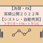 【為替・FX】実績公開２０２２年【シストレ・自動売買】